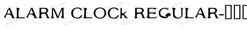 alarm clock regular字体转换